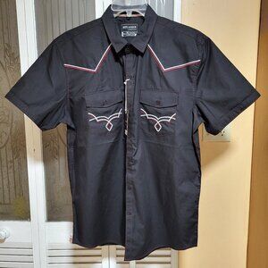 NWT Outlander Craft & Flow Men's Western Black/Red/White Cowboy Shirt